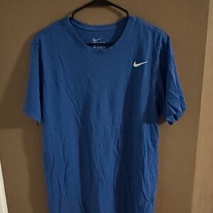 Nike Men's Classic Blue Tee dri fit Large